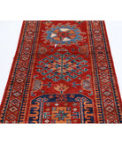 Humna 2'9'' X 7'11'' Hand-Knotted Wool Rug 2'9'' x 7'11'' (83 X 238) / Red / Gold