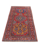 Humna 2'8'' X 5'10'' Hand-Knotted Wool Rug 2'8'' x 5'10'' (80 X 175) / Red / Taupe