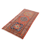 Humna 2'8'' X 5'9'' Hand-Knotted Wool Rug 2'8'' x 5'9'' (80 X 173) / Rust / Gold