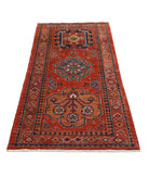 Humna 2'8'' X 5'9'' Hand-Knotted Wool Rug 2'8'' x 5'9'' (80 X 173) / Rust / Gold