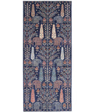 Bakshaish 6'2'' X 14'8'' Hand-Knotted Wool Rug 6'2'' x 14'8'' (185 X 440) / Blue / Ivory