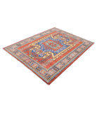 Humna 4'10'' X 6'7'' Hand-Knotted Wool Rug 4'10'' x 6'7'' (145 X 198) / Red / Multi