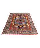 Humna 4'10'' X 6'7'' Hand-Knotted Wool Rug 4'10'' x 6'7'' (145 X 198) / Red / Multi