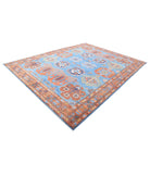 Humna 9'3'' X 12'0'' Hand-Knotted Wool Rug 9'3'' x 12'0'' (278 X 360) / Blue / Rust