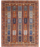 Humna 9'3'' X 11'6'' Hand-Knotted Wool Rug 9'3'' x 11'6'' (278 X 345) / Rust / Multi