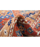 Humna 7'9'' X 9'8'' Hand-Knotted Wool Rug 7'9'' x 9'8'' (233 X 290) / Blue / Rust