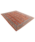Humna 7'10'' X 9'9'' Hand-Knotted Wool Rug 7'10'' x 9'9'' (235 X 293) / Red / Peach