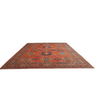 Hand Knotted Humna Wool Rug 13' 6" X 16' 2" 13' 6" X 16' 2" (411 X 493) / Red / Red