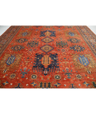 Hand Knotted Humna Wool Rug 13' 6" X 16' 2" 13' 6" X 16' 2" (411 X 493) / Red / Red