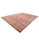 Humna 12'7'' X 17'1'' Hand-Knotted Wool Rug 12'7'' x 17'1'' (378 X 513) / Red / Red