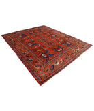 Humna 8'4'' X 9'11'' Hand-Knotted Wool Rug 8'4'' x 9'11'' (250 X 298) / Red / Red