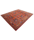 Humna 8'4'' X 9'11'' Hand-Knotted Wool Rug 8'4'' x 9'11'' (250 X 298) / Red / Red