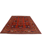 Humna 8'4'' X 9'11'' Hand-Knotted Wool Rug 8'4'' x 9'11'' (250 X 298) / Red / Red