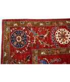 Humna 8'0'' X 10'0'' Hand-Knotted Wool Rug 8'0'' x 10'0'' (240 X 300) / Red / Red