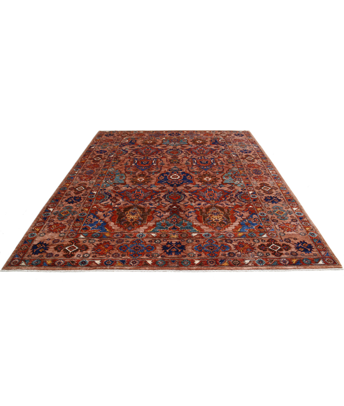 Humna 8'2'' X 9'10'' Hand-Knotted Wool Rug 8'2'' x 9'10'' (245 X 295) / Brown / Brown