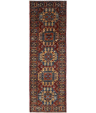 Humna 2'11'' X 9'10'' Hand-Knotted Wool Rug 2'11'' x 9'10'' (88 X 295) / Red / Multi