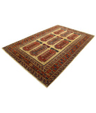 Humna 6'2'' X 9'6'' Hand-Knotted Wool Rug 6'2'' x 9'6'' (185 X 285) / Gold / Red