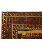 Humna 6'2'' X 9'6'' Hand-Knotted Wool Rug 6'2'' x 9'6'' (185 X 285) / Gold / Red