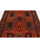 Humna 6'0'' X 8'9'' Hand-Knotted Wool Rug 6'0'' x 8'9'' (180 X 263) / Rust / Rust