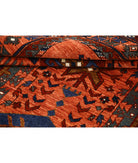 Humna 6'0'' X 8'9'' Hand-Knotted Wool Rug 6'0'' x 8'9'' (180 X 263) / Rust / Rust