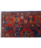 Humna 4'11'' X 6'9'' Hand-Knotted Wool Rug 4'11'' x 6'9'' (148 X 203) / Blue / Red