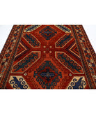 Humna 6'5'' X 9'4'' Hand-Knotted Wool Rug 6'5'' x 9'4'' (193 X 280) / Red / Red