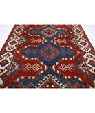 Humna 7'0'' X 10'2'' Hand-Knotted Wool Rug 7'0'' x 10'2'' (210 X 305) / Red / Red