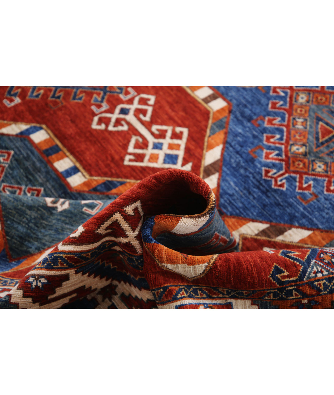 Humna 7'0'' X 10'2'' Hand-Knotted Wool Rug 7'0'' x 10'2'' (210 X 305) / Red / Red