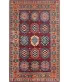 Hand Knotted Humna Wool Rug 7' 1" X 10' 3" 7' 1" X 10' 3" (216 X 312) / Rust / Peach
