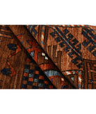 Humna 6'0'' X 8'9'' Hand-Knotted Wool Rug 6'0'' x 8'9'' (180 X 263) / Rust / Blue