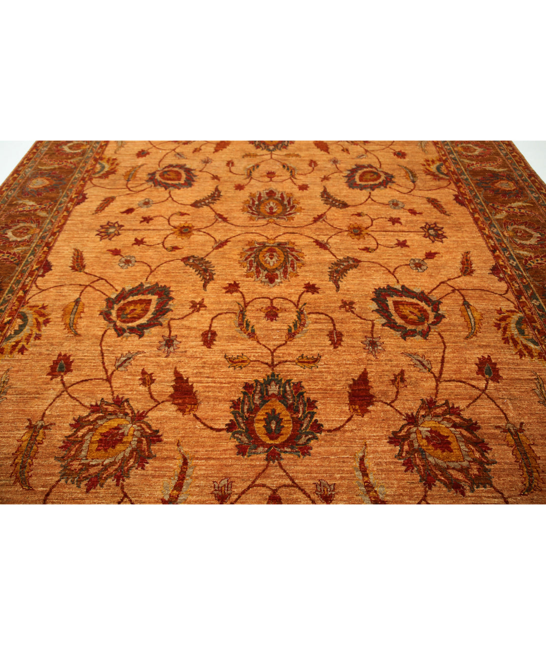 Humna 10'8'' X 13'10'' Hand-Knotted Wool Rug 10'8'' x 13'10'' (320 X 415) / Tan / Brown