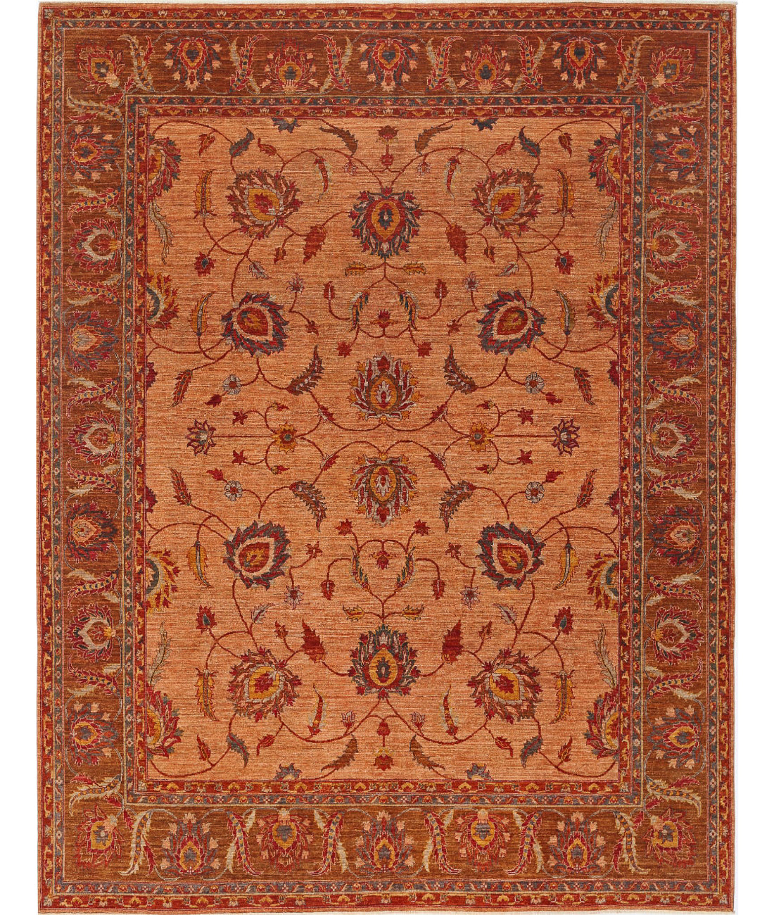 Humna 10'8'' X 13'10'' Hand-Knotted Wool Rug 10'8'' x 13'10'' (320 X 415) / Tan / Brown