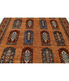 Humna 8'1'' X 10'0'' Hand-Knotted Wool Rug 8'1'' x 10'0'' (243 X 300) / Brown / Red