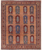 Humna 8'1'' X 10'0'' Hand-Knotted Wool Rug 8'1'' x 10'0'' (243 X 300) / Brown / Red