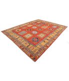 Humna 8'8'' X 12'2'' Hand-Knotted Wool Rug 8'8'' x 12'2'' (260 X 365) / Red / Gold