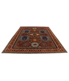 Humna 8'6'' X 10'4'' Hand-Knotted Wool Rug 8'6'' x 10'4'' (255 X 310) / Brown / Orange