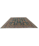 Humna 11'9'' X 14'7'' Hand-Knotted Wool Rug 11'9'' x 14'7'' (353 X 438) / Green / Blue