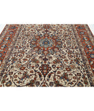 Isfahan 7'8'' X 11'9'' Hand-Knotted Wool Rug 7'8'' x 11'9'' (230 X 353) / Ivory / Red