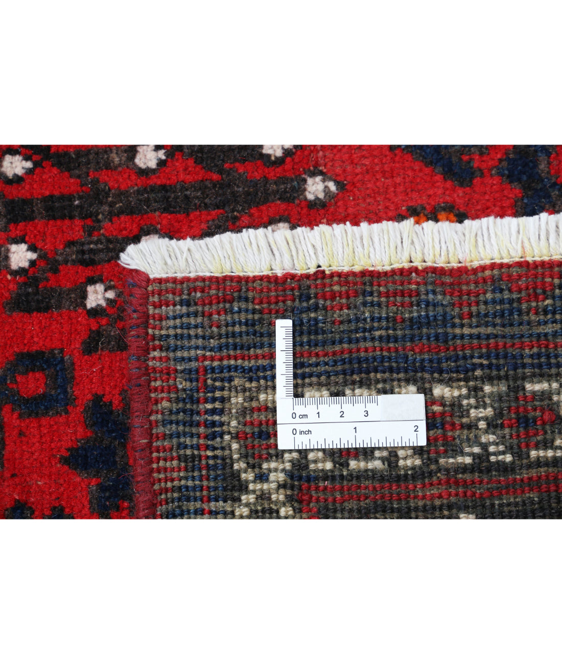 Josheghan 7'0'' X 10'7'' Hand-Knotted Wool Rug 7'0'' x 10'7'' (210 X 318) / Red / Ivory