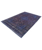 Overdye 6'9'' X 10'2'' Hand-Knotted Wool Rug 6'9'' x 10'2'' (203 X 305) / Purple / Blue