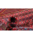 Josheghan 5'0'' X 6'7'' Hand-Knotted Wool Rug 5'0'' x 6'7'' (150 X 198) / Red / Blue