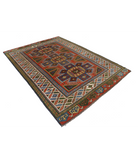 Kars 6' 4" X 8' 6" Hand-Knotted Wool Rug 6' 4" X 8' 6" (193 X 259) / Rust / Ivory
