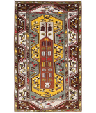 Kars 3' 10" X 6' 6" Hand-Knotted Wool Rug 3' 10" X 6' 6" (117 X 198) / Gold / Ivory