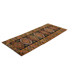 Kars 2' 8" X 6' 4" Hand-Knotted Wool Rug 2' 8" X 6' 4" (81 X 193) / Blue / Gold