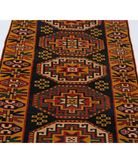 Kars 2' 8" X 6' 4" Hand-Knotted Wool Rug 2' 8" X 6' 4" (81 X 193) / Blue / Gold
