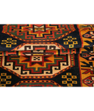 Kars 2' 8" X 6' 4" Hand-Knotted Wool Rug 2' 8" X 6' 4" (81 X 193) / Blue / Gold