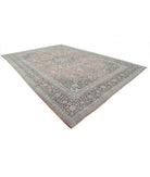 Kashan 11'10'' X 17'3'' Hand-Knotted Wool Rug 11'10'' x 17'3'' (355 X 518) / Red / Blue