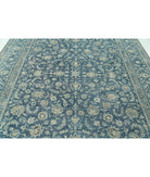 Kashan 8'8'' X 12'0'' Hand-Knotted Wool Rug 8'8'' x 12'0'' (260 X 360) / Blue / Blue