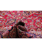 Kashan 9'0'' X 12'1'' Hand-Knotted Wool Rug 9'0'' x 12'1'' (270 X 363) / Red / Blue