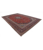 Kashan 9'6'' X 14'6'' Hand-Knotted Wool Rug 9'6'' x 14'6'' (285 X 435) / Red / Blue